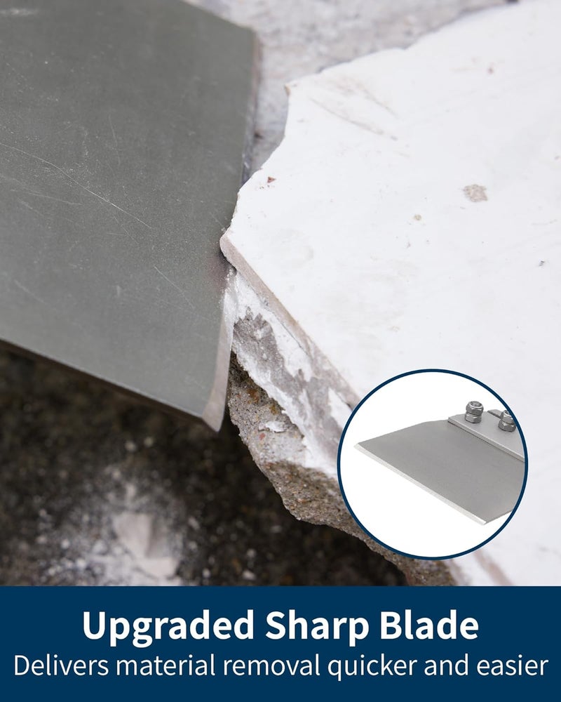 Firecore SDS Max Floor Scraper, 6 Inch SDS Max Thinset Removal Chisel Bits Scaling Chisel Tool for Rotary Hammer Drill, Steel Shovel Bits for Removing Vinyl Flooring VCT Tiles Linoleum Concrete Mortar - Image 3